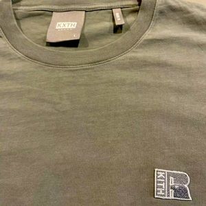 KITH Men’s for Russell Athletic Vintage Tee Short Sleeve Cotton Argon Sz L